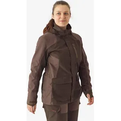 Jagd-Regenjacke 500 Damen strapazierfähig braun 36