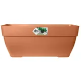 elho Vibia Campana Trough 80 - Übertopf für Außen - Ø 76.5 x H 33.3 cm - Braun/Terra