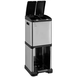 Svita Mülleimer 16 l Silber