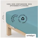 Baumwolle 90 x 190 - 100 x 220 cm petrol mid