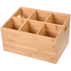GRÄWE Bambus Besteckhalter 6 Fächer