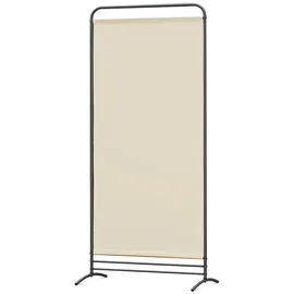 Angel Living Paravent Klappbar Raumteiler Freistehend Sichtschutzwand, Paravent 1 Teilig, 81(B)x 50(T)x 180(H)cm beige