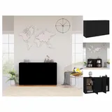 vidaXL Sideboard Schwarz 120x36x69 cm Holzwerkstoff