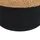 Beliani Pouf DALAMA Jute Schwarz 46 cm Wohnzimmer, Hocker, Poufs