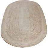 Jute Oval Teppich Geflochten Stil 100% Natur Jute Teppich Home Decor Modern Teppich 80 x 300 cm (2,6 x 10 Fuß Läufer)