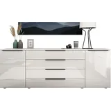 borchardt Möbel Tom 200 x 72 x 35 cm Weiß hochglanz