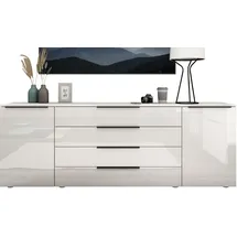 borchardt Möbel Tom 200 x 72 x 35 cm Weiß hochglanz