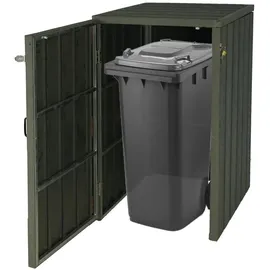 Mendler Mülltonnenbox MCW-J28-1er grau