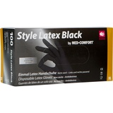 Style Latex Black Einmalhandschuhe puderfrei