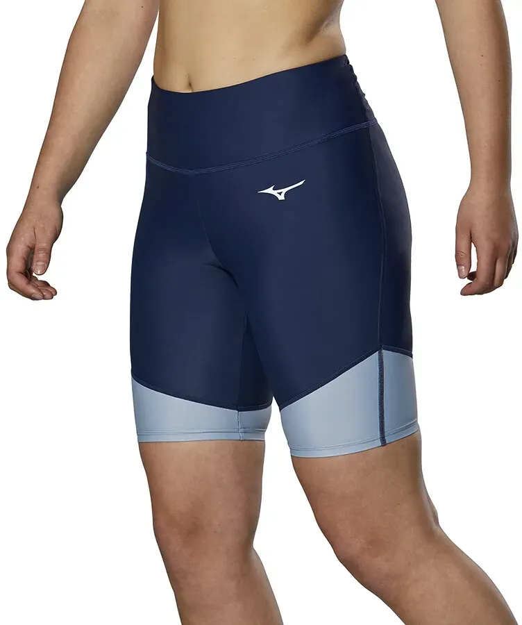 Damen Shorts Mizuno  Mid Tight Troposphere M - Blau