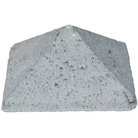 Beckers Betonzaun Standard Pfostenkappe grau einseitig