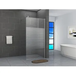 Fa-Bausysteme Walk-In Glas Dusche Gestreift 40 cm