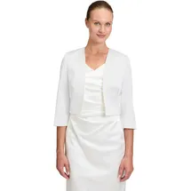 Vera Mont Bolerojacke mit Kellerfalten Weiß XL