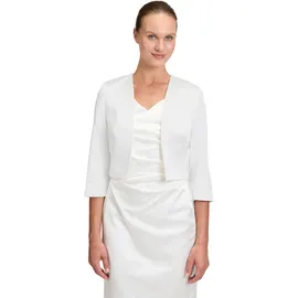 Vera Mont Bolerojacke mit Kellerfalten Weiß XL