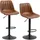 Homcom Barhocker 43 x 49,5 x 91-111 cm Braun