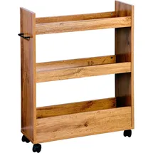 KESPER Nischenregal 1 tlg. 3 Abstellflächen 4 Rädern 0 x 0 x 0 cm Beige/Braun