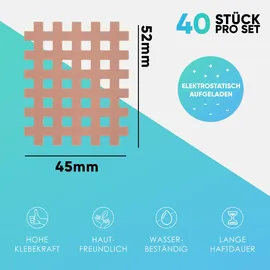 Health Press Gittertape Cross Tape – Größe Typ C 40 St