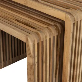 Woood Beistelltisch Jasmijn 2er-Set Teak