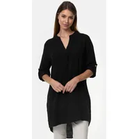 pm selected Damen Longbluse Romantische Musselin Oversized Tunika in Einheitsgröße PM10