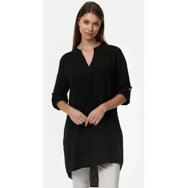 pm selected Damen Longbluse Romantische Musselin Oversized Tunika in Einheitsgröße PM10