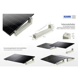 Kann Solarmodulhalter 80 x 11,3-25,4 x 12 cm grau