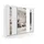 altdecor Schiebetürenschrank Grace 240 x 216 x 61 cm Weiß