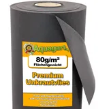 Aquagart 176m2 Gartenvlies Unkrautvlies 80g 1,6m breit