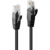 Lindy 48081 RJ45 Patchkabel CAT 6 U/UTP 7.50m Schwarz 1St.