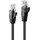Lindy 48081 RJ45 Patchkabel CAT 6 U/UTP 7.50m Schwarz 1St.
