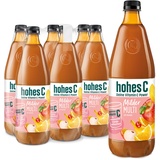 hohes C Milder Multivitamin (6 x 1l), 100% Saft, Apfel, Orange, Acerola, Mango, 7 Vitamine, ohne Zuckerzusatz laut Gesetz, weniger Säure, vegan, mit recyceltem PET