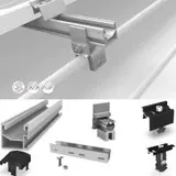 K2 Systems SeamClamp Set für 9 Module auf Doppelfalz-Dach PV Unterkonstruktion