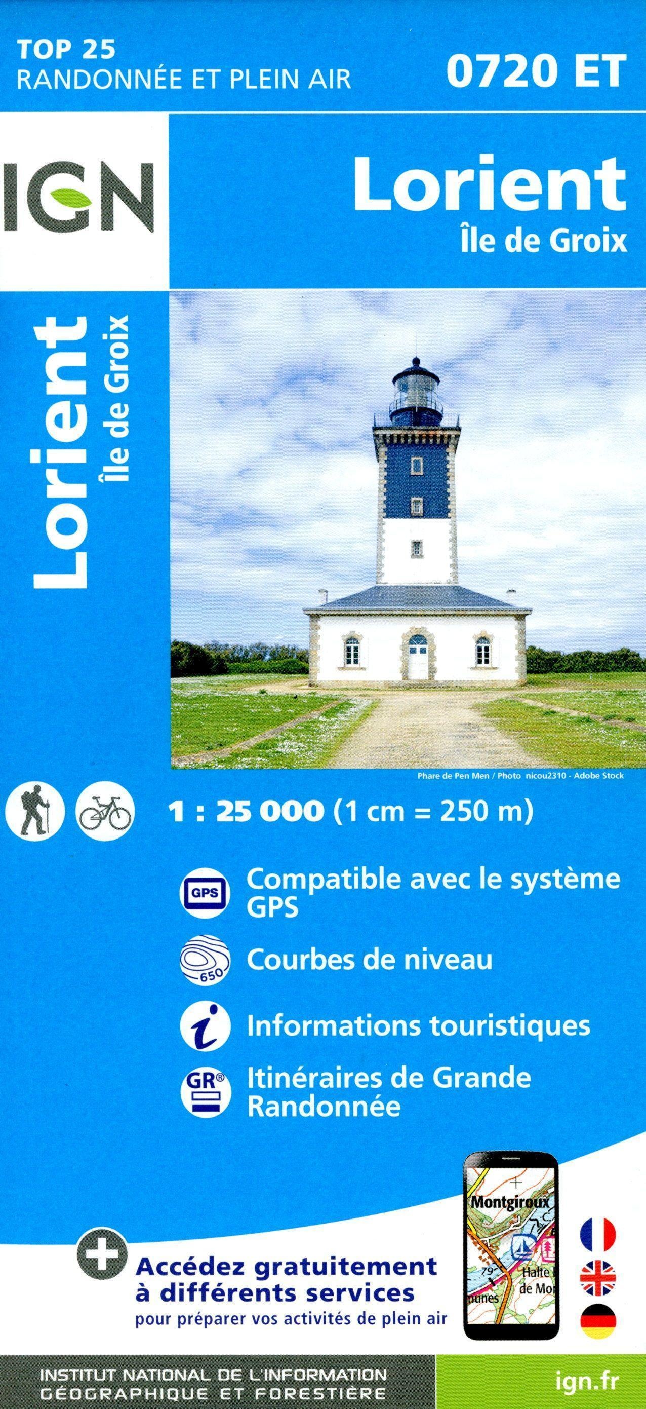 0720Et Lorient Ile De Groix  Karte (im Sinne von Landkarte)