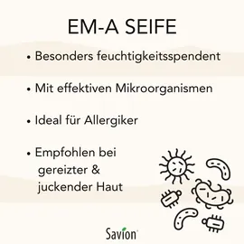 Savion Körperseife, - EM-A 80g