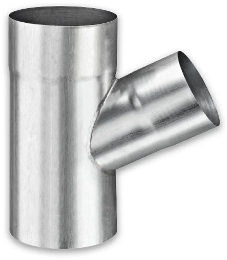 Fallrohrabzweig 72° Grömo, Aluminium, verschiedene Größen (Ausführung: Ø 87/80mm)