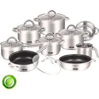 DMS Edelstahl Topf-Set 15-tlg.