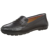 GEOX Mädchen D Kosmopolis + Grip Moccasin, Schwarz, 39 EU