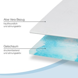 Bestschlaf Gelschaum-Topper, 4 cm dick, 200x200 cm