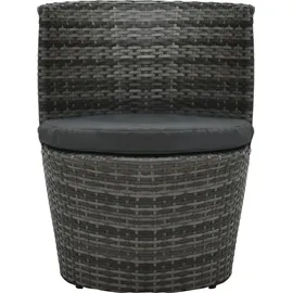 vidaXL Bistro-Set 3-tlg. Grau