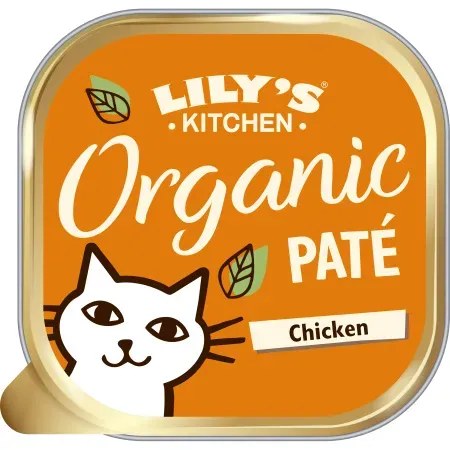 Lily's Kitchen Organic Paté Bio-Pastete Für Katzen Huhn 85g