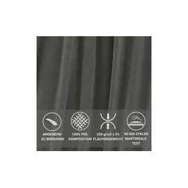 maison de rêve Wohnlandschaft Zanzibar ¦ grau ¦ Maße (cm): B: 325 H: 79