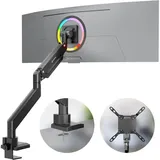 ONKRON Monitorhalterung G130-B für VESA TFT, Tisch-Befestigung, schwarz