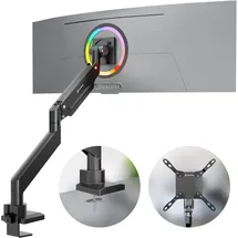 ONKRON Monitorhalterung G130-B für VESA TFT, Tisch-Befestigung, schwarz