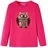 vidaXL Kinder-Langarmshirt mit Eulen-Aufdruck Pullover Sweatshirt T-Shirt Knallrosa 92 - 92