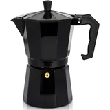 Krüger Espressokocher Italiano 0,35 l 6 Tassen Schwarz