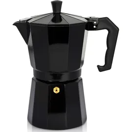 Krüger Espressokocher Italiano 0,35 l 6 Tassen Schwarz