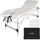 Tectake tectake® 3 Zonen Massageliege, Ko Tao, Tragetasche, Aluminiumgestellweiß