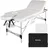 Tectake tectake® 3 Zonen Massageliege Ko Tao, Tragetasche Aluminiumgestellweiß