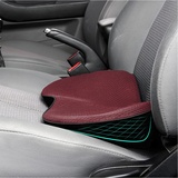 CGEAMDY Keilkissen Autositz Sitzkeilkissen für Auto, Autositzkissen Memory Foam Keilkissen, Ergonomisches Memory Foam Kissen, für Auto, Bürostuhl, Bett (Rot)