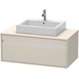 Duravit Waschtischunterschrank 1 Auszug 100 x 42,6 x 55 cm Taupe Matt