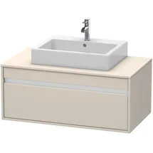 Duravit Waschtischunterschrank 1 Auszug 100 x 42,6 x 55 cm Taupe Matt